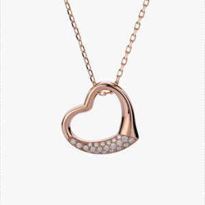 گردنبند نقره قیراط طرح قلب